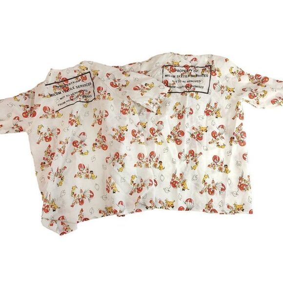 2 Medcrest Hospital Gowns Vintage 50s 60s Astronaut Made In USA Youth Size Small - Picture 4 of 8